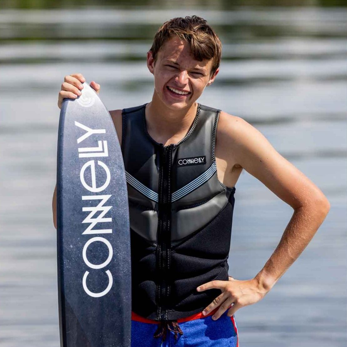 Connelly Outlaw Slalom Ski w/ Shadow Binding & Lace Adjustable Rear Toe Plate